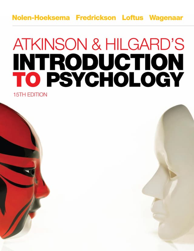 Atkinson & Hilgard’s Introduction to Psychology
